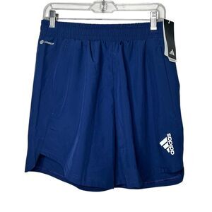 Adidas Men's Blue and Navy Shorts medium 7"